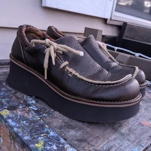 BC vintage VEGAN leather platforms